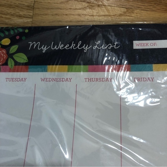 Weekly Desk Calendar Planner Pad Organizer NEW - Picture 3 of 5